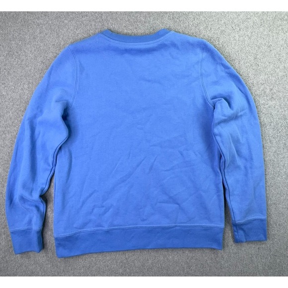 LL Bean 1912‎ Crewneck Sweatshirt Women's S Blue Cursive Spell Out Logo Pullover - Picture 4 of 7